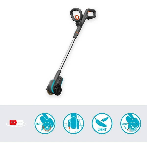 GARDENA Akku-Fugenbürste EasyWeed 1800/18V P4A Solo, Unkrautentferner 2 GARDENA Akku-Fugenbürste EasyWeed 1800/18V P4A Solo, Unkrautentferner – Bild 2