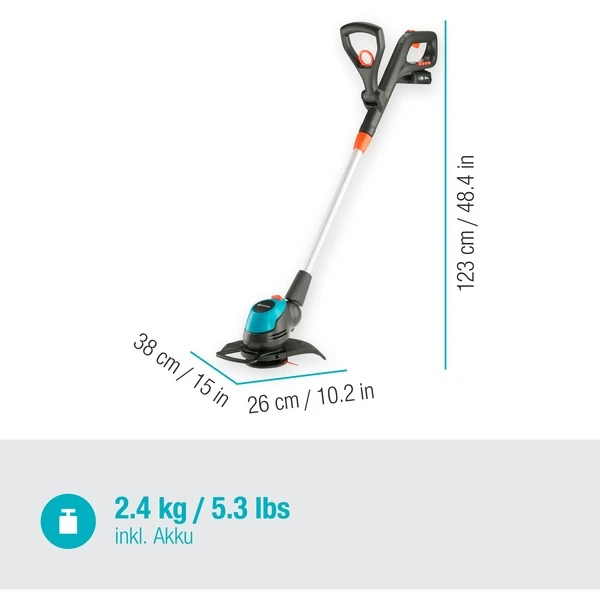 GARDENA Akku-Rasentrimmer EasyCut 23/18V P4A, Ready-To-Use Set – Bild 2