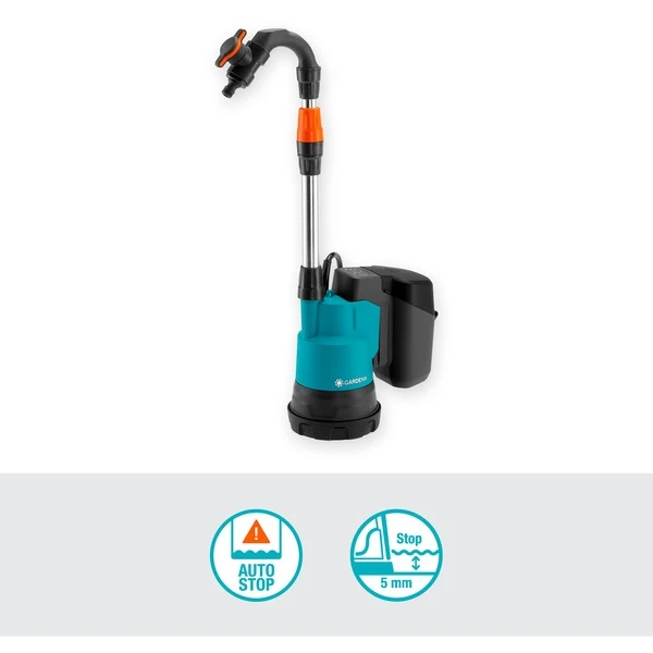 GARDENA Akku-Regenfasspumpe 2000/2 18V P4A Set, Tauch- / Druckpumpe – Bild 3