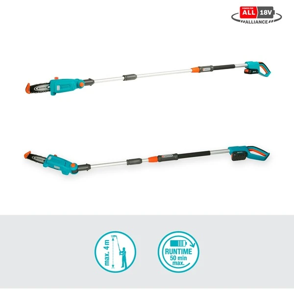 GARDENA Akku-Teleskop-Hochentaster TCS 20/18V P4A, Ready-To-Use Set – Bild 3