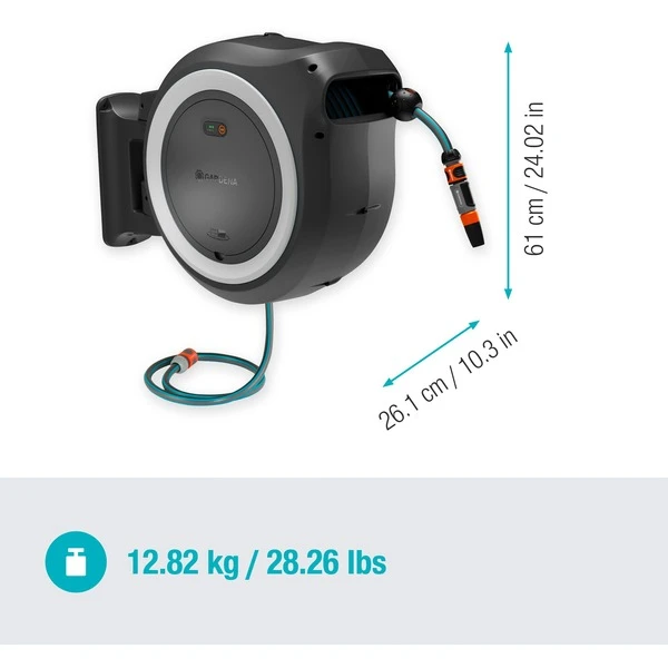 GARDENA Akku-Wand-Schlauchbox PowerRoll XL 18V P4A, 35 Meter, Schlauchtrommel – Bild 5