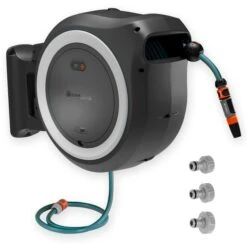 GARDENA Akku-Wand-Schlauchbox PowerRoll XL 18V P4A Solo, 35 Meter, Schlauchtrommel -Gardena GARDENA Akku Wand Schlauchbox PowerRoll XL 18V P4A solo 35 Meter Schlauchtrommel@@100025262 5