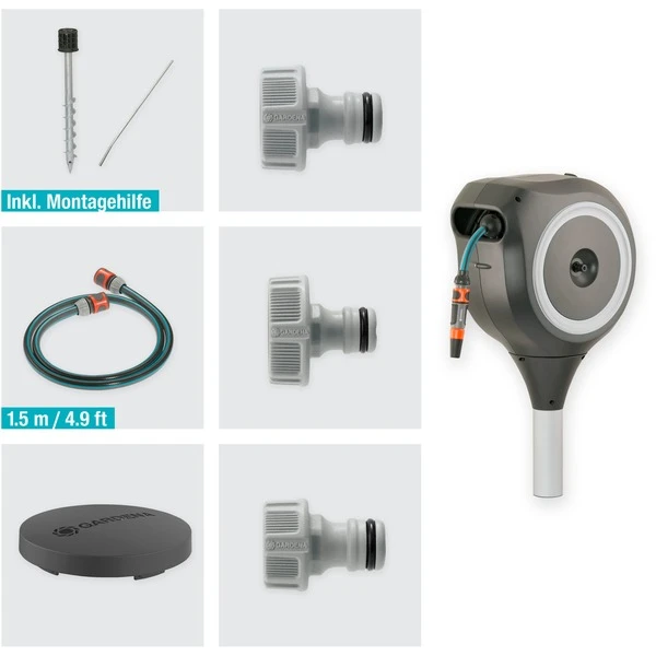 GARDENA Garten-Schlauchbox RollUp M, 20 Meter, Schlauchtrommel 2 GARDENA Garten-Schlauchbox RollUp M, 20 Meter, Schlauchtrommel – Bild 2