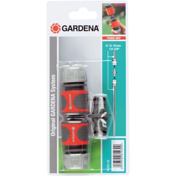 GARDENA Kupplungs-Satz Für 13mm (1/2")- Und 15mm (5/8”)-Schläuche