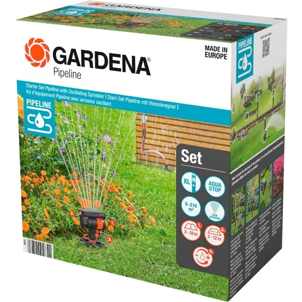 GARDENA Start-Set Pipeline Mit Viereckregner, Wasserhahn 1 GARDENA Start-Set Pipeline Mit Viereckregner, Wasserhahn