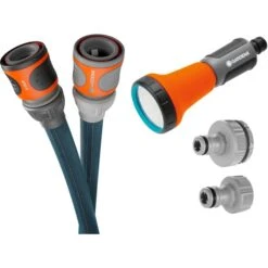 GARDENA Textilschlauch Liano Xtreme 1/2", 15 Meter Set + Wandhalter