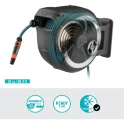 GARDENA Wand-Schlauchbox RollUp L, 30 Meter, Schlauchtrommel -Gardena GARDENA Wand Schlauchbox RollUp L 30 Meter Schlauchtrommel@@1688201 2
