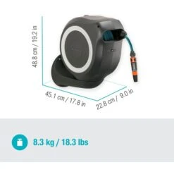 GARDENA Wand-Schlauchbox RollUp M, 20 Meter, Schlauchtrommel -Gardena GARDENA Wand Schlauchbox RollUp M 20 Meter Schlauchtrommel@@1688198 2